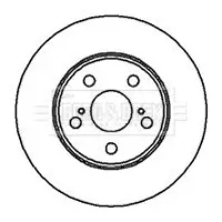 Bremsscheibe Vorderachse BORG & BECK BBD4104 Bild Bremsscheibe Vorderachse BORG & BECK BBD4104