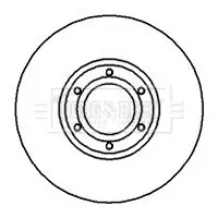 Bremsscheibe Vorderachse BORG & BECK BBD4234 Bild Bremsscheibe Vorderachse BORG & BECK BBD4234