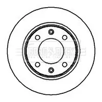 Bremsscheibe Hinterachse BORG & BECK BBD4249 Bild Bremsscheibe Hinterachse BORG & BECK BBD4249