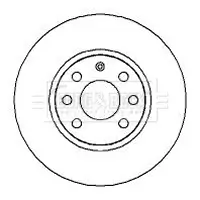 Bremsscheibe Vorderachse BORG & BECK BBD4253 Bild Bremsscheibe Vorderachse BORG & BECK BBD4253