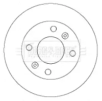 Bremsscheibe Vorderachse BORG & BECK BBD4342 Bild Bremsscheibe Vorderachse BORG & BECK BBD4342