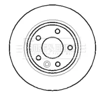 Bremsscheibe Hinterachse BORG & BECK BBD4388 Bild Bremsscheibe Hinterachse BORG & BECK BBD4388