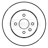 Bremsscheibe Hinterachse BORG & BECK BBD4394 Bild Bremsscheibe Hinterachse BORG & BECK BBD4394