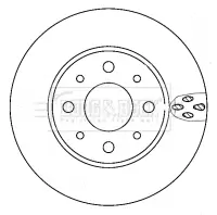 Bremsscheibe Vorderachse BORG & BECK BBD4406 Bild Bremsscheibe Vorderachse BORG & BECK BBD4406