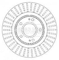 Bremsscheibe Vorderachse BORG & BECK BBD4481 Bild Bremsscheibe Vorderachse BORG & BECK BBD4481