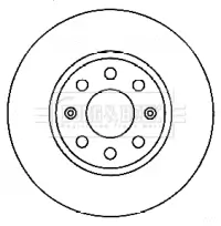 Bremsscheibe BORG & BECK BBD4553 Bild Bremsscheibe BORG & BECK BBD4553