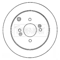 Bremsscheibe Hinterachse BORG & BECK BBD4578 Bild Bremsscheibe Hinterachse BORG & BECK BBD4578