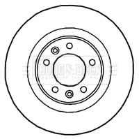 Bremsscheibe Hinterachse BORG & BECK BBD4667 Bild Bremsscheibe Hinterachse BORG & BECK BBD4667