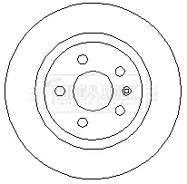 Bremsscheibe Hinterachse BORG & BECK BBD4729 Bild Bremsscheibe Hinterachse BORG & BECK BBD4729