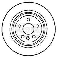 Bremsscheibe Hinterachse BORG & BECK BBD4759 Bild Bremsscheibe Hinterachse BORG & BECK BBD4759