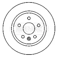 Bremsscheibe Hinterachse BORG & BECK BBD4798 Bild Bremsscheibe Hinterachse BORG & BECK BBD4798