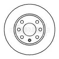 Bremsscheibe Vorderachse BORG & BECK BBD4856 Bild Bremsscheibe Vorderachse BORG & BECK BBD4856