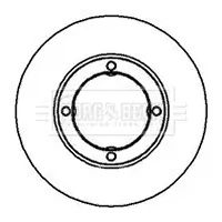 Bremsscheibe Vorderachse BORG & BECK BBD4922 Bild Bremsscheibe Vorderachse BORG & BECK BBD4922