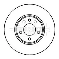 Bremsscheibe Vorderachse BORG & BECK BBD4959 Bild Bremsscheibe Vorderachse BORG & BECK BBD4959