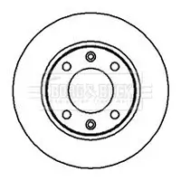 Bremsscheibe Hinterachse BORG & BECK BBD4979 Bild Bremsscheibe Hinterachse BORG & BECK BBD4979