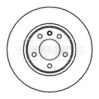 Bremsscheibe Vorderachse BORG & BECK BBD5056 Bild Bremsscheibe Vorderachse BORG & BECK BBD5056