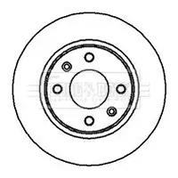 Bremsscheibe Vorderachse BORG & BECK BBD5099 Bild Bremsscheibe Vorderachse BORG & BECK BBD5099