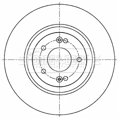 Bremsscheibe Vorderachse BORG & BECK BBD5238 Bild Bremsscheibe Vorderachse BORG & BECK BBD5238