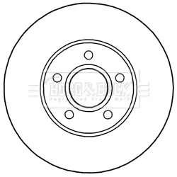 Bremsscheibe Vorderachse BORG & BECK BBD5244 Bild Bremsscheibe Vorderachse BORG & BECK BBD5244