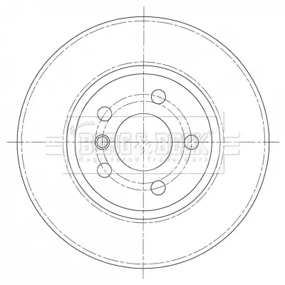Bremsscheibe Vorderachse BORG & BECK BBD5365 Bild Bremsscheibe Vorderachse BORG & BECK BBD5365