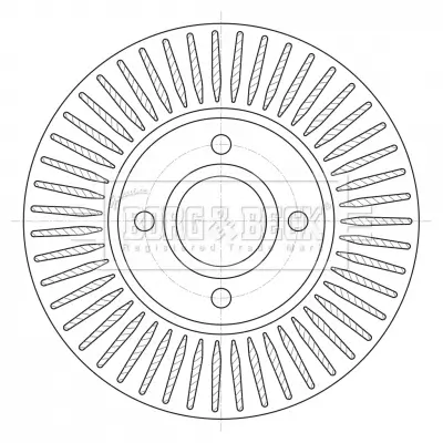 Bremsscheibe Vorderachse BORG & BECK BBD5423 Bild Bremsscheibe Vorderachse BORG & BECK BBD5423