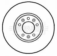 Bremsscheibe Vorderachse BORG & BECK BBD5815S Bild Bremsscheibe Vorderachse BORG & BECK BBD5815S