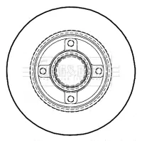 Bremsscheibe Hinterachse BORG & BECK BBD5935S Bild Bremsscheibe Hinterachse BORG & BECK BBD5935S