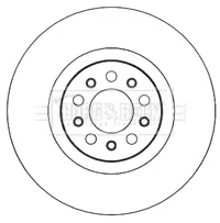 Bremsscheibe Vorderachse BORG & BECK BBD6011S Bild Bremsscheibe Vorderachse BORG & BECK BBD6011S