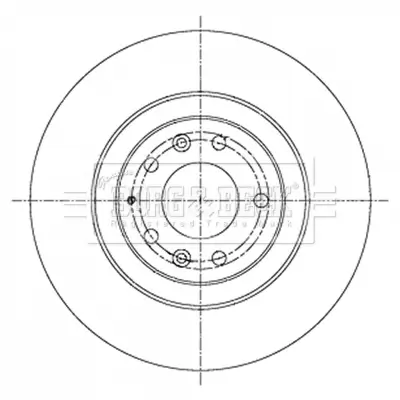 Bremsscheibe Vorderachse BORG & BECK BBD6030S Bild Bremsscheibe Vorderachse BORG & BECK BBD6030S