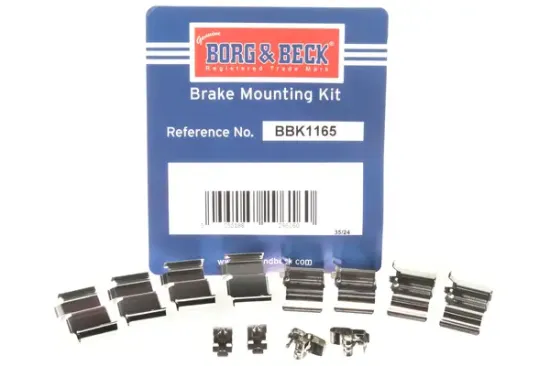 Zubehörsatz, Scheibenbremsbelag Hinterachse BORG & BECK BBK1165 Bild Zubehörsatz, Scheibenbremsbelag Hinterachse BORG & BECK BBK1165