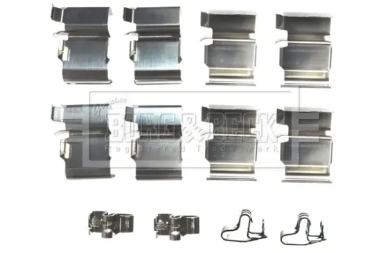 Zubehörsatz, Scheibenbremsbelag Hinterachse BORG & BECK BBK1165 Bild Zubehörsatz, Scheibenbremsbelag Hinterachse BORG & BECK BBK1165