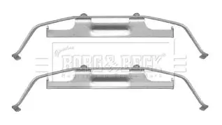 Zubehörsatz, Scheibenbremsbelag Vorderachse BORG & BECK BBK1235 Bild Zubehörsatz, Scheibenbremsbelag Vorderachse BORG & BECK BBK1235