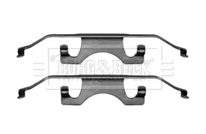 Zubehörsatz, Scheibenbremsbelag Hinterachse BORG & BECK BBK1319 Bild Zubehörsatz, Scheibenbremsbelag Hinterachse BORG & BECK BBK1319