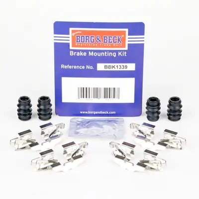 Zubehörsatz, Scheibenbremsbelag Hinterachse BORG & BECK BBK1339 Bild Zubehörsatz, Scheibenbremsbelag Hinterachse BORG & BECK BBK1339