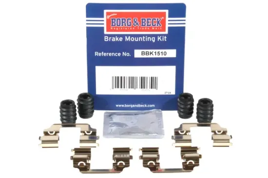 Zubehörsatz, Scheibenbremsbelag Hinterachse BORG & BECK BBK1510 Bild Zubehörsatz, Scheibenbremsbelag Hinterachse BORG & BECK BBK1510
