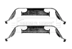 Zubehörsatz, Scheibenbremsbelag Vorderachse BORG & BECK BBK1581 Bild Zubehörsatz, Scheibenbremsbelag Vorderachse BORG & BECK BBK1581
