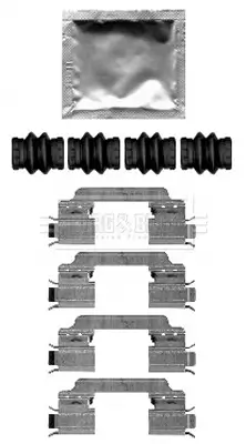 Zubehörsatz, Scheibenbremsbelag Hinterachse BORG & BECK BBK1609 Bild Zubehörsatz, Scheibenbremsbelag Hinterachse BORG & BECK BBK1609
