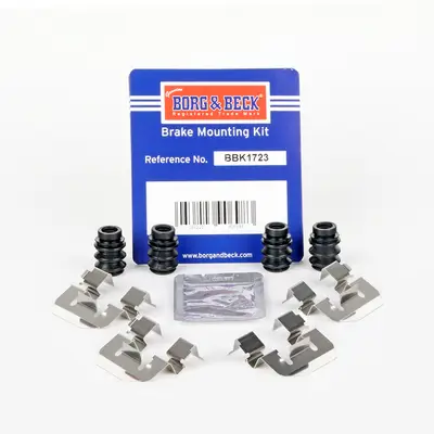 Zubehörsatz, Scheibenbremsbelag Hinterachse BORG & BECK BBK1723 Bild Zubehörsatz, Scheibenbremsbelag Hinterachse BORG & BECK BBK1723