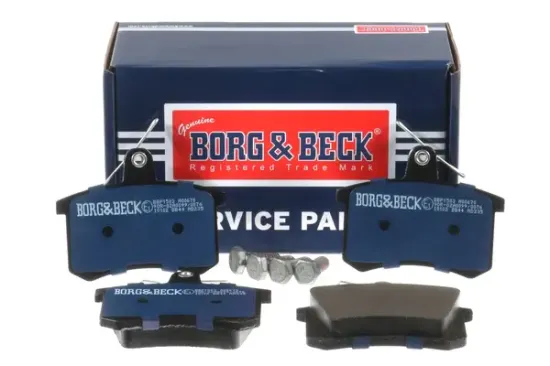Bremsbelagsatz, Scheibenbremse Hinterachse BORG & BECK BBP1503 Bild Bremsbelagsatz, Scheibenbremse Hinterachse BORG & BECK BBP1503