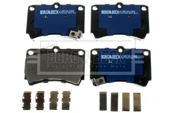 Bremsbelagsatz, Scheibenbremse Vorderachse BORG & BECK BBP1520 Bild Bremsbelagsatz, Scheibenbremse Vorderachse BORG & BECK BBP1520