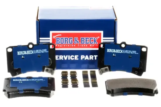 Bremsbelagsatz, Scheibenbremse Vorderachse BORG & BECK BBP1520 Bild Bremsbelagsatz, Scheibenbremse Vorderachse BORG & BECK BBP1520
