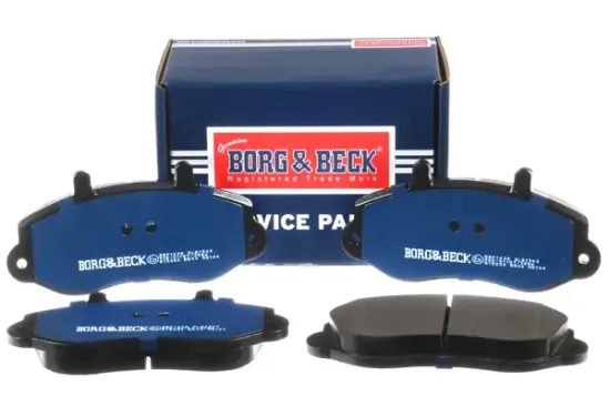Bremsbelagsatz, Scheibenbremse Vorderachse BORG & BECK BBP1638 Bild Bremsbelagsatz, Scheibenbremse Vorderachse BORG & BECK BBP1638