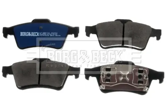 Bremsbelagsatz, Scheibenbremse Hinterachse BORG & BECK BBP1761 Bild Bremsbelagsatz, Scheibenbremse Hinterachse BORG & BECK BBP1761