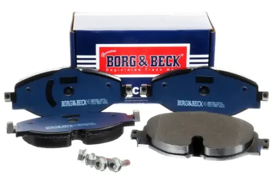 Bremsbelagsatz, Scheibenbremse Vorderachse BORG & BECK BBP2550 Bild Bremsbelagsatz, Scheibenbremse Vorderachse BORG & BECK BBP2550