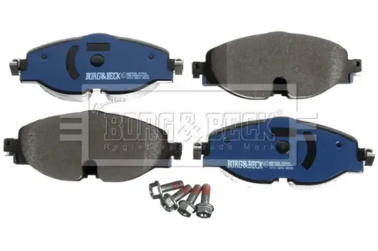 Bremsbelagsatz, Scheibenbremse Vorderachse BORG & BECK BBP2550 Bild Bremsbelagsatz, Scheibenbremse Vorderachse BORG & BECK BBP2550