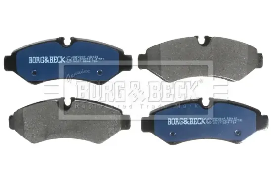Bremsbelagsatz, Scheibenbremse Hinterachse BORG & BECK BBP2839 Bild Bremsbelagsatz, Scheibenbremse Hinterachse BORG & BECK BBP2839