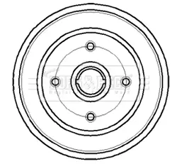 Bremstrommel BORG & BECK BBR7044 Bild Bremstrommel BORG & BECK BBR7044