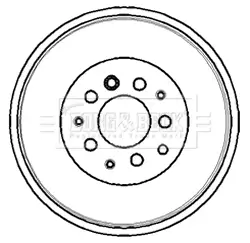 Bremstrommel Hinterachse BORG & BECK BBR7070 Bild Bremstrommel Hinterachse BORG & BECK BBR7070