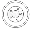 Bremstrommel Hinterachse BORG & BECK BBR7117