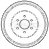 Bremstrommel Hinterachse BORG & BECK BBR7221